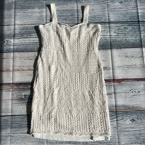 TAYLOR Cream Knit Midi Dress bridal shower bachelorette summer